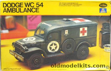 Testors 1/35 Dodge WC 54 Ambulance, 856 plastic model kit